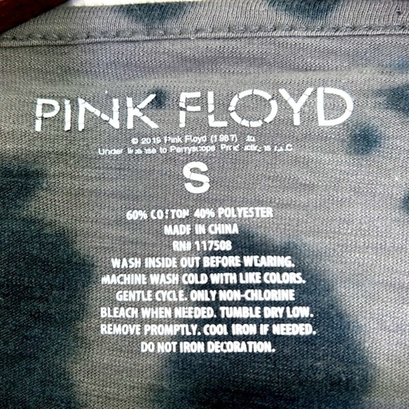 Pink Floyd - Tie Dye Pink Floyd Heads Graphic Short Sleeve T Shirt Size Small - Picture 8 of 9
